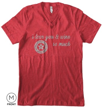ILY Vneck Red