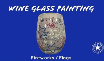 Patriotic Wine Glass Painting 2