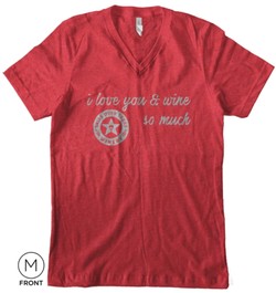 ILY Vneck Red